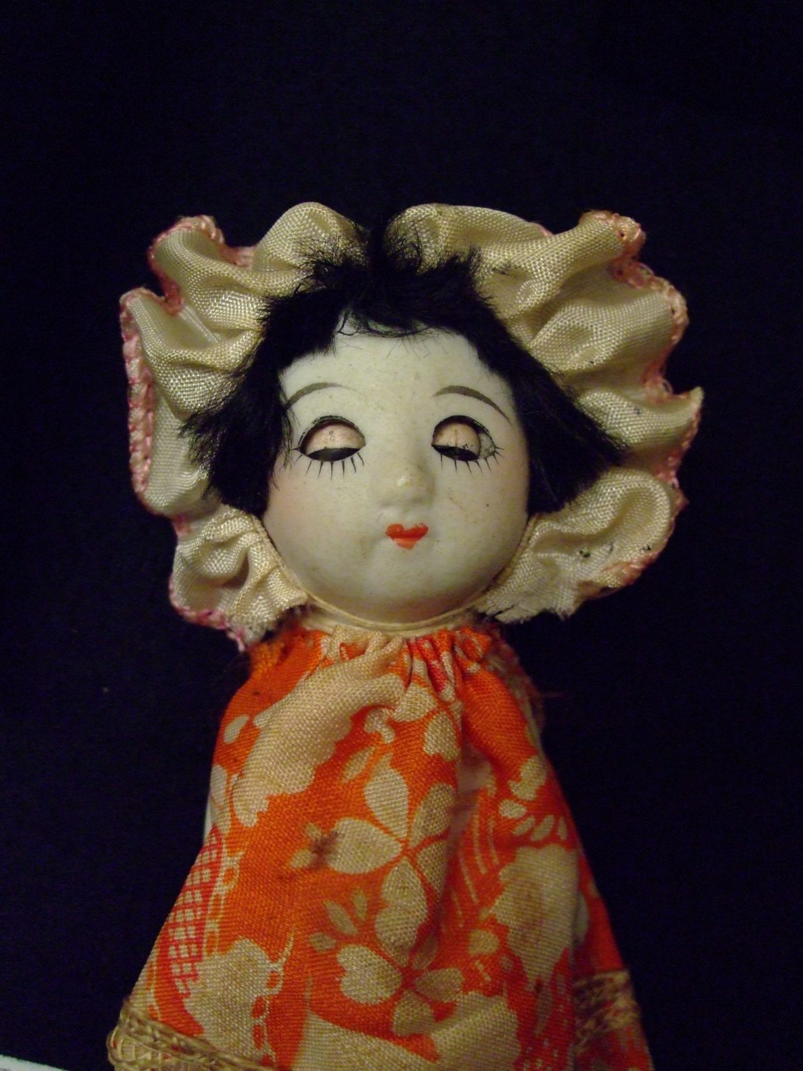高品質SALE昭和レトロ　三越　和製ビスクドール　サクラビスク　ママー人形 人形