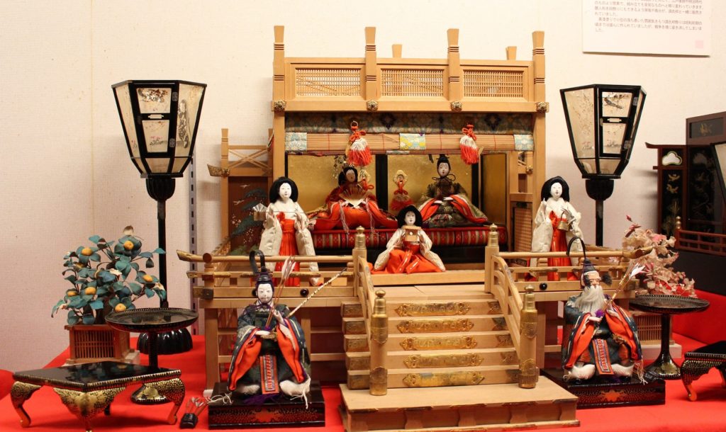 ７段雛飾り 木製人形化座台 フィギュア台 - その他