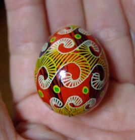 ウクライナの伝統手工芸 ピサンカ ピサンキ プィーサンカ 卵の殻玉子ろうけつ染め