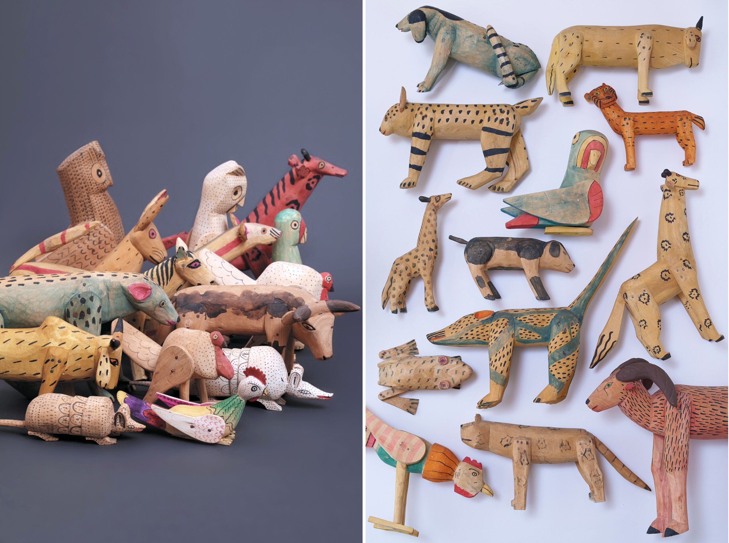 オアハカの木彫動物たち～「メキシコと中南米の民芸玩具展」より 